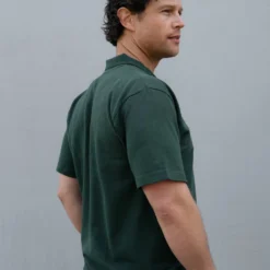 Hemp Mens Short Sleeve Polo -Skin Care Specialty Store DSC3768