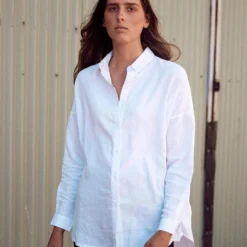 Hemp Shirt Women's Long Sleeve Stirling Shirt -Skin Care Specialty Store Grystphoto HempClothingAus Port 007