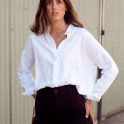 Hemp Shirt Women's Long Sleeve Stirling Shirt -Skin Care Specialty Store Grystphoto HempClothingAus Port 016