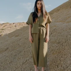 Hemp Pull-On Pants 10 Hemp Pull-On Pants -Skin Care Specialty Store HCA PULL ON PANTS OLIVE 1