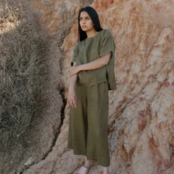 Hemp Pull-On Pants 11 Hemp Pull-On Pants -Skin Care Specialty Store HCA PULL ON PANTS OLIVE 2