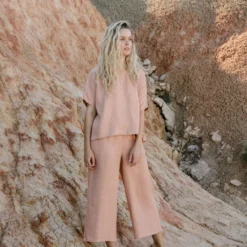 Hemp Pull-On Pants 14 Hemp Pull-On Pants -Skin Care Specialty Store HCA PULL ON PANTS ROSE 1