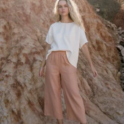 Hemp Pull-On Pants 15 Hemp Pull-On Pants -Skin Care Specialty Store HCA PULL ON PANTS ROSE 2