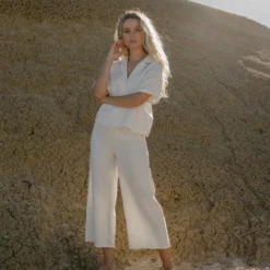 Hemp Pull-On Pants 12 Hemp Pull-On Pants -Skin Care Specialty Store HCA PULL ON PANTS WHITE 1