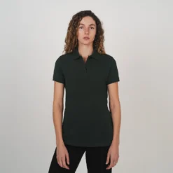Hemp Short Sleeve Womens Polo 23 Hemp Short Sleeve Womens Polo -Skin Care Specialty Store Polo Top S S Forest2