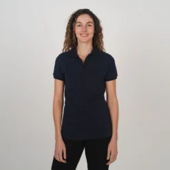 Hemp Short Sleeve Womens Polo 28 Hemp Short Sleeve Womens Polo -Skin Care Specialty Store Polo Top S S Navy2