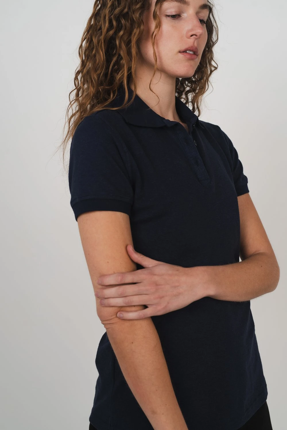 Hemp Short Sleeve Womens Polo 14 Hemp Short Sleeve Womens Polo - Image 14